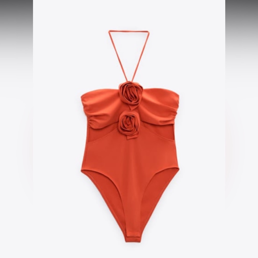 Zara floral bodysuit